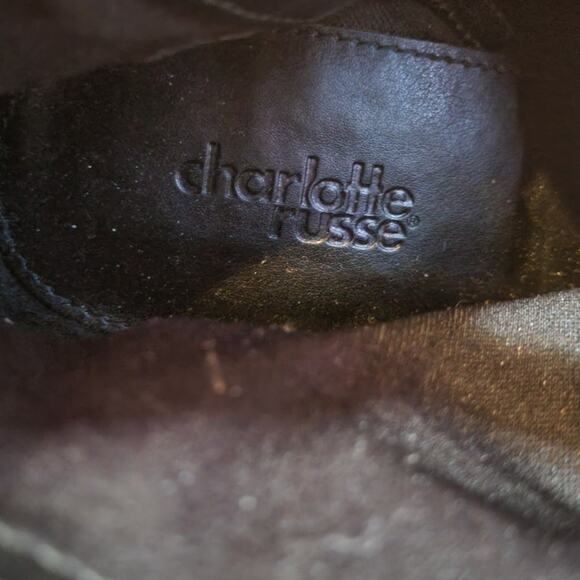 Charlotte Russe, Womans 8 | Black With Floral Lace Embroidery Design - Picture 5 of 5